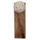 2 Pieces Cream & White Golden Checkerboard Ceramic Wooden Door Stopper
